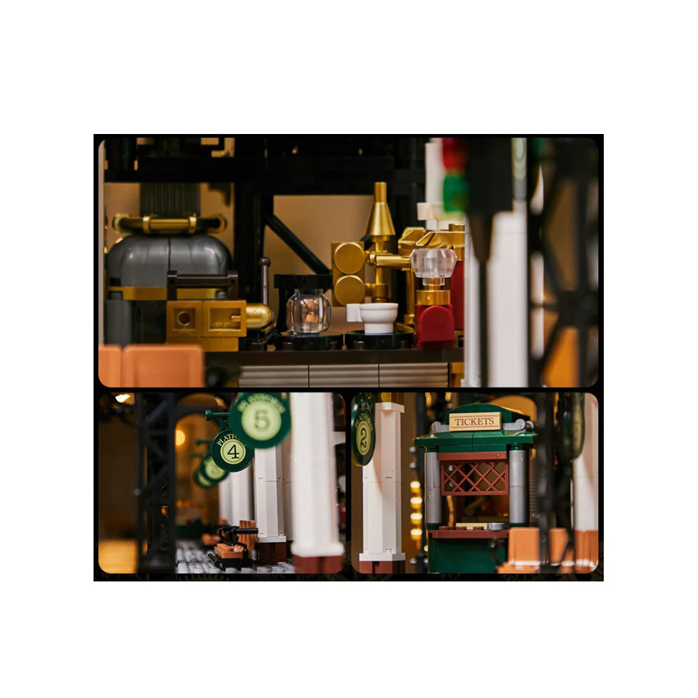Pantasy Steampunk Series Train Station 2788 Piece Kit Construction Set