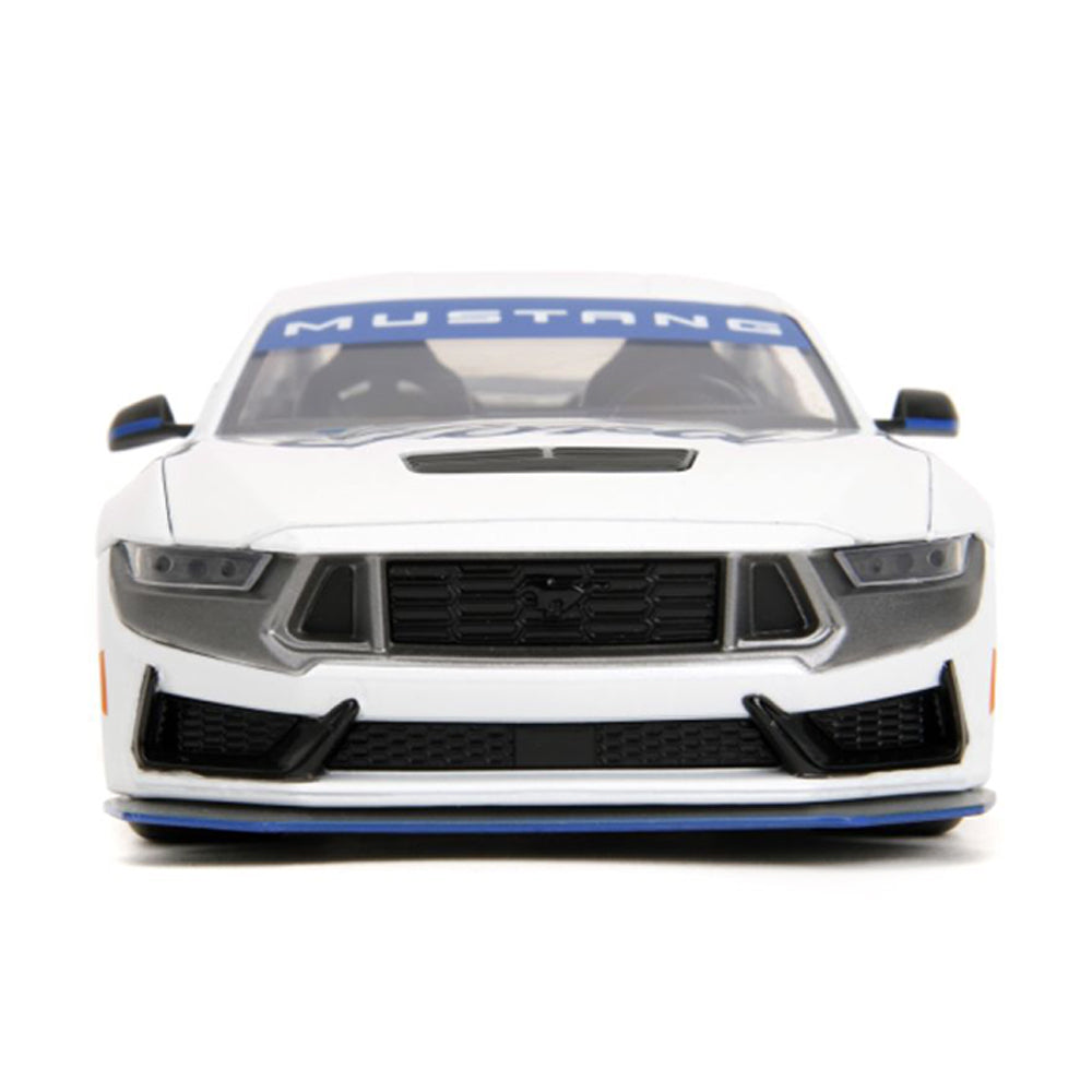 Jada 1:24 Scale Big Time Muscle 2024 Ford Mustang Dark Horse Edition White Diecast Car