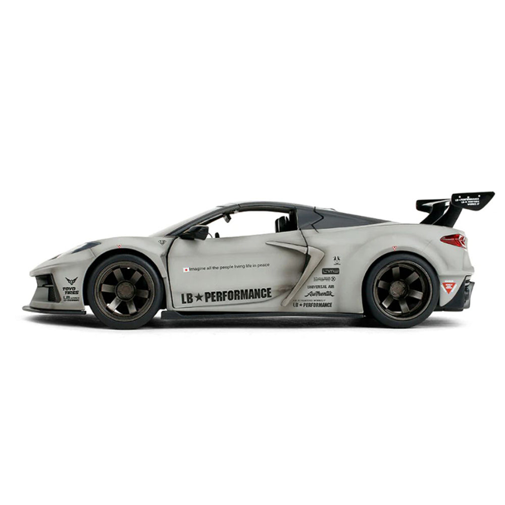 Jada 1:24 Scale Liberty Walk Corvette C8 Toyo Tires Awthentik Diecast Car Model