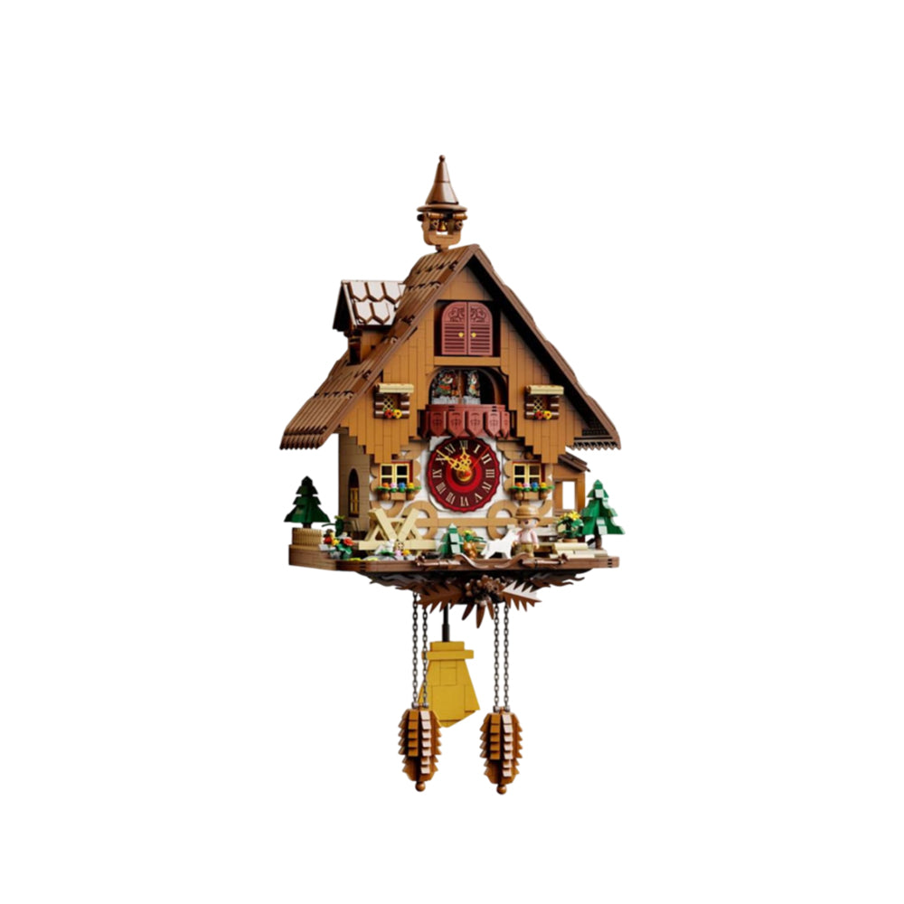 Pantasy Retro Series Cuckoo Clock Building Block Construction Set DIY Model