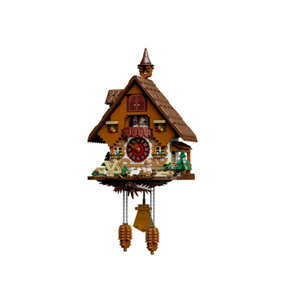 Pantasy Retro Series Cuckoo Clock Building Block Construction Set DIY Model