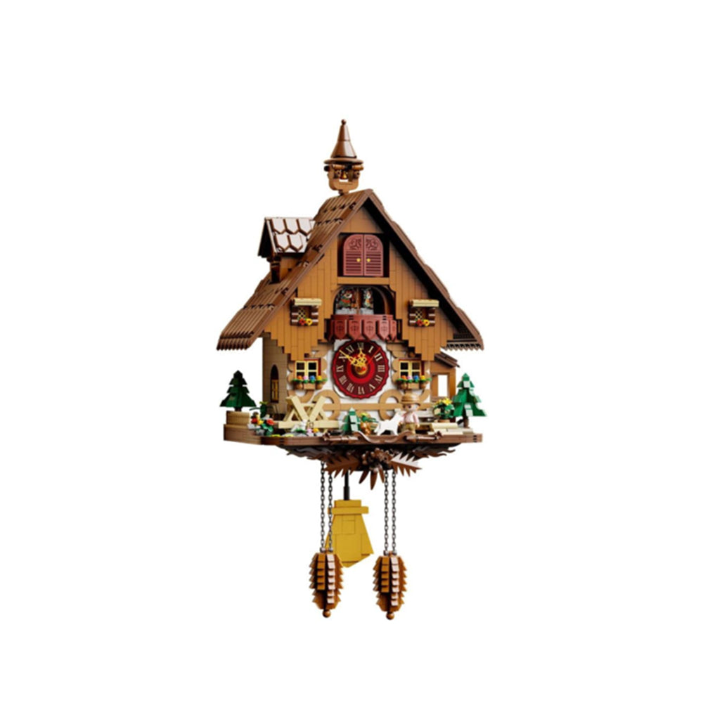Pantasy Retro Series Cuckoo Clock Building Block Construction Set DIY Model