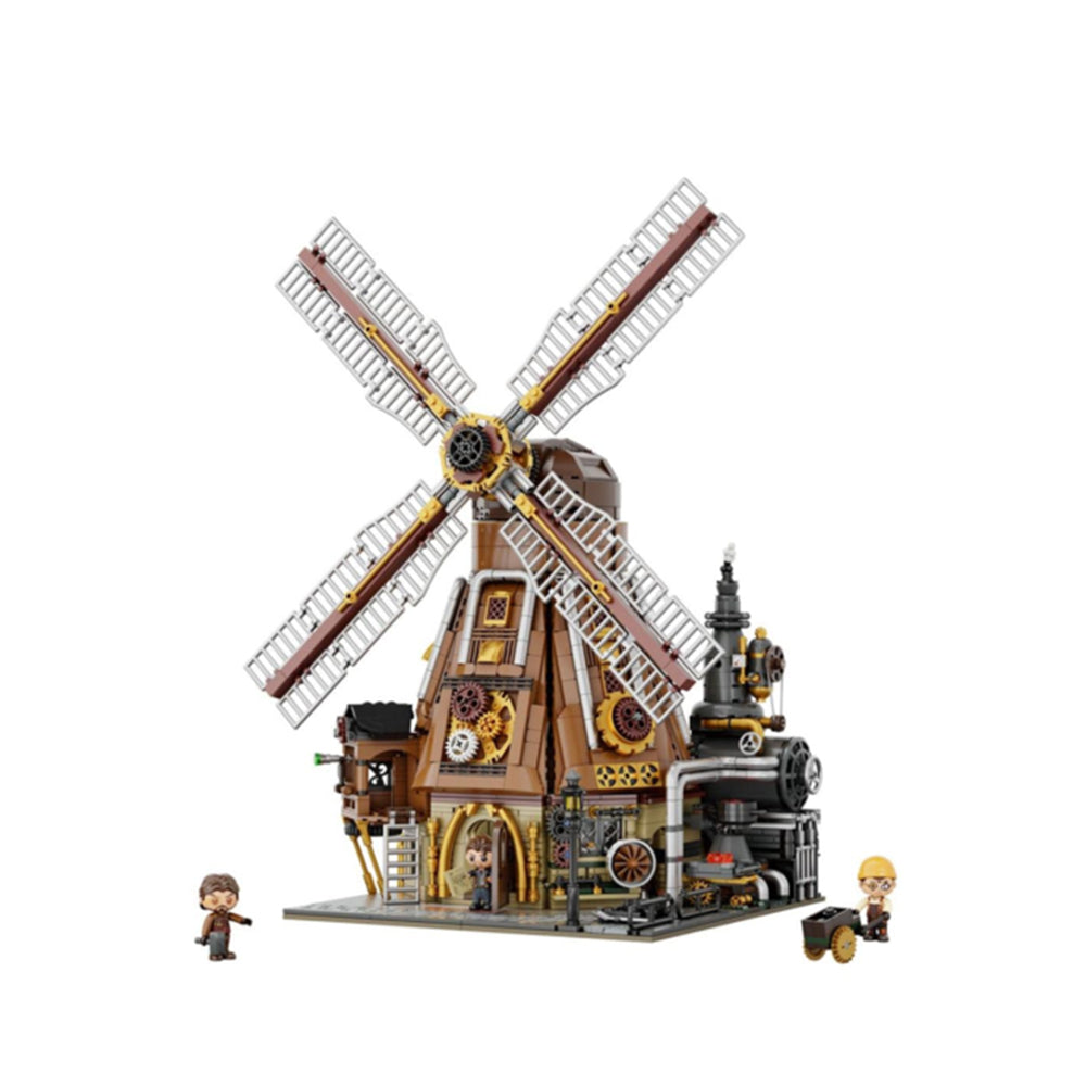 Pantasy Steampunk Series Windmill Workshop Block Construction Set DIY Model