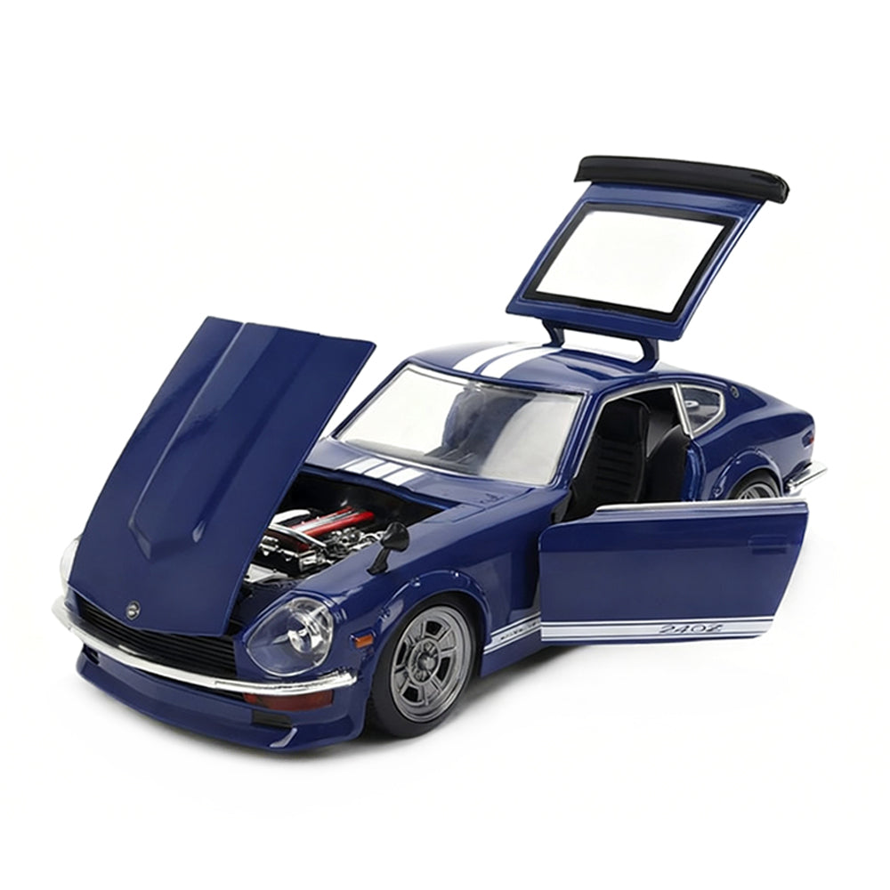 Jada 1:24 Scale JDM Tuners 1972 Datsun 24OZ Blue Diecast Car