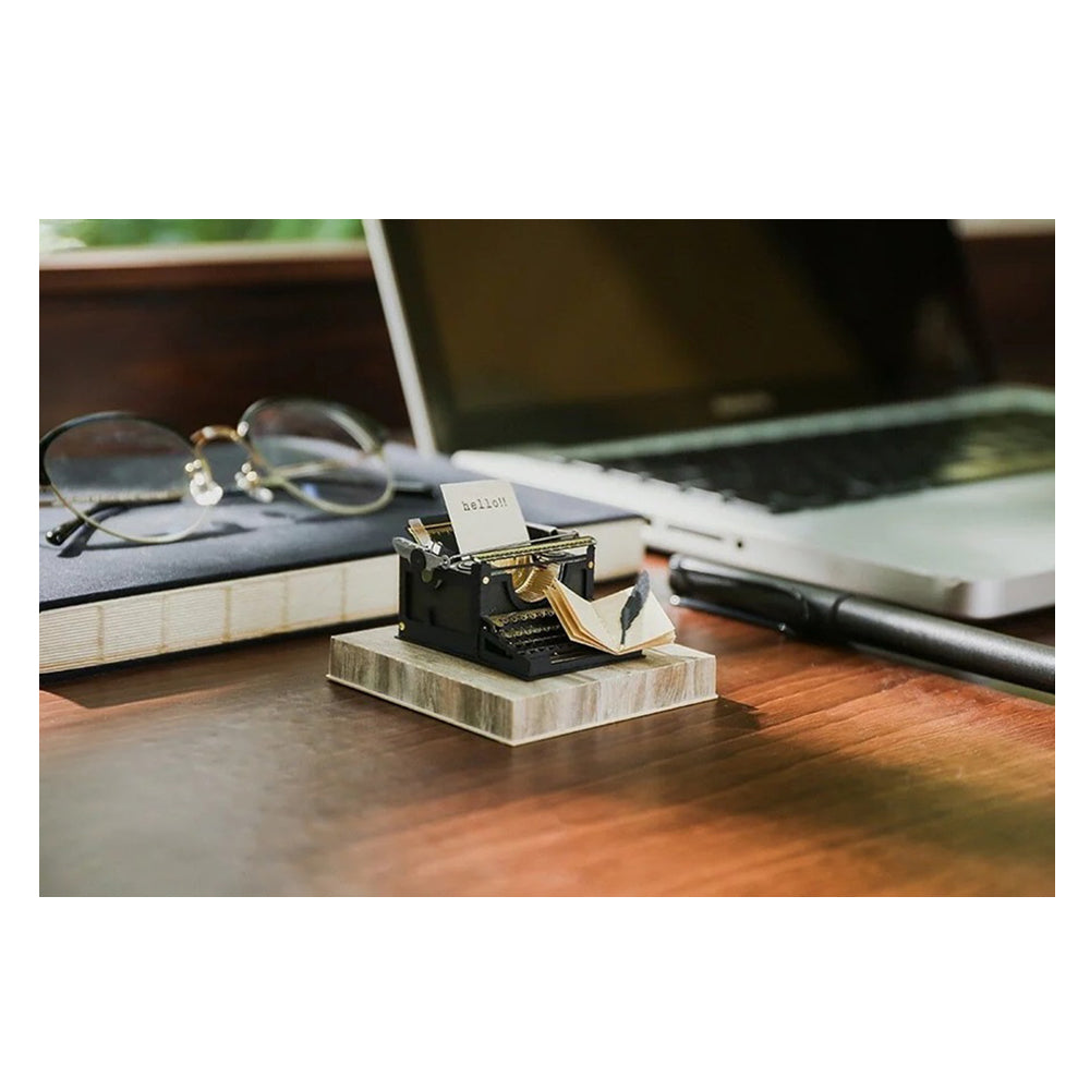 PaperNthought Typewriter Paper Puzzle Retro Style Puzzle Model Assembly Kit