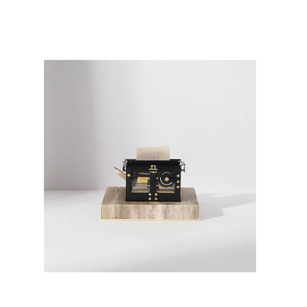 PaperNthought Typewriter Paper Puzzle Retro Style Puzzle Model Assembly Kit