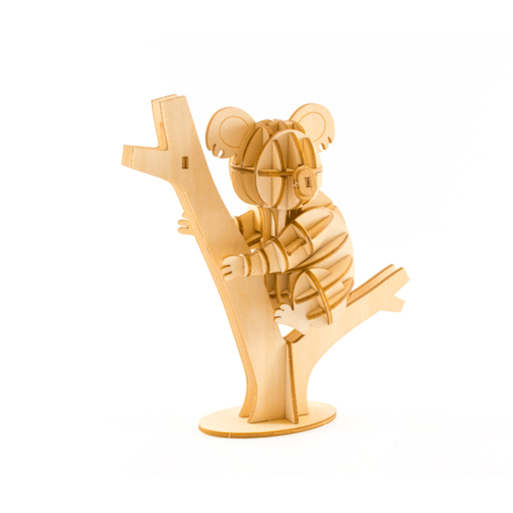 Ki-gu-mi Koala Puzzle Plywood Puzzle Wooden Art Toy Model Assembly Kit