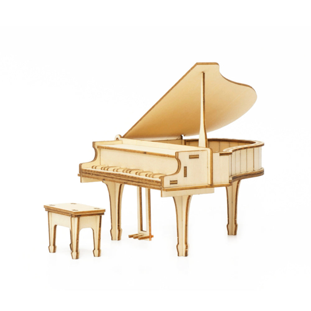 Ki-gu-mi Piano Puzzle 3D Puzzle Wooden Model Assembly Kit