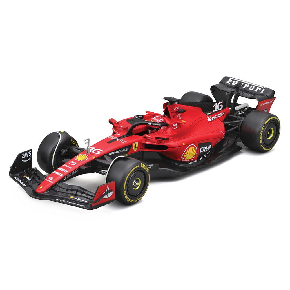 Bburago 1:24 Scale Formula Racing 2023 F-1 Ferrari SF-23 #16 Leclerc Diecast Model