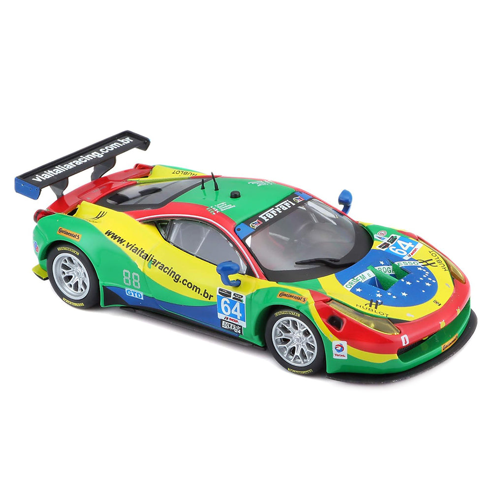 Bburago 1:43 Scale Ferrari Racing 2015 Ferrari 458 Italia GT3 #64 Diecast Model
