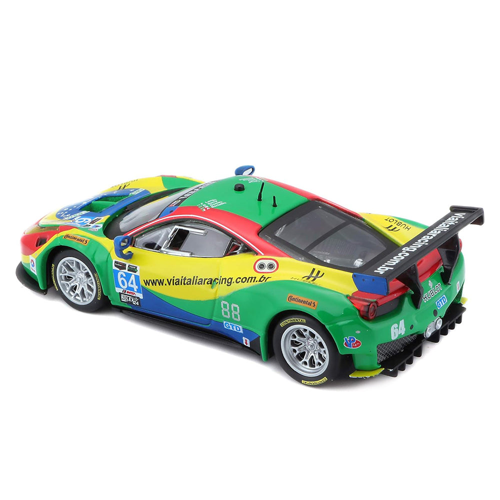 Bburago 1:43 Scale Ferrari Racing 2015 Ferrari 458 Italia GT3 #64 Diecast Model
