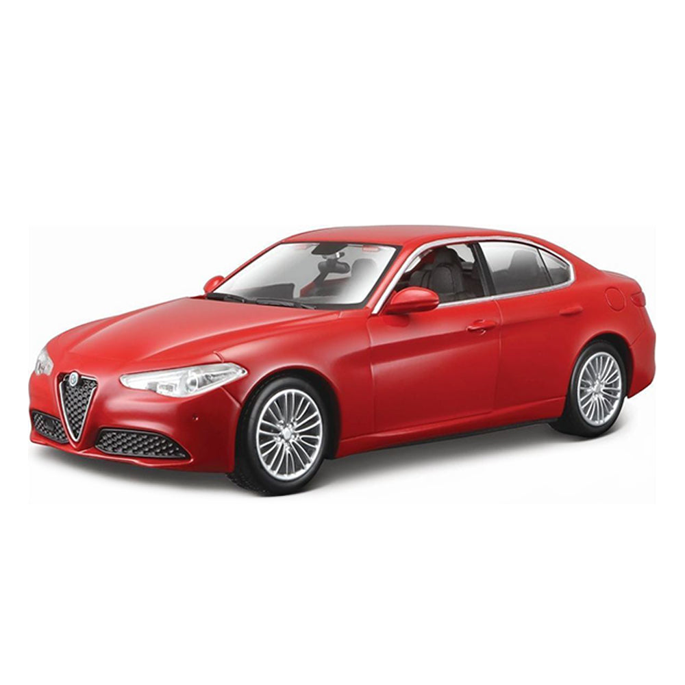 Bburago 1:24 Scale 2020 Alfa Romeo Giulia Saloon Red Diecast Model Car