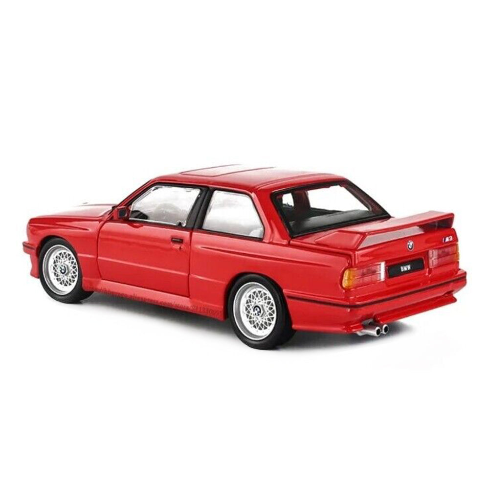 Bburago 1:24 Scale 1988 BMW 3 Series E30 M3 Red Diecast Model Car