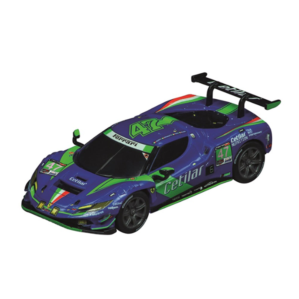 Carrera GO!!! 1:43 Scale Ferrari 296 GT3 Cetilar Racing No.47 Blue Slot Car Toy