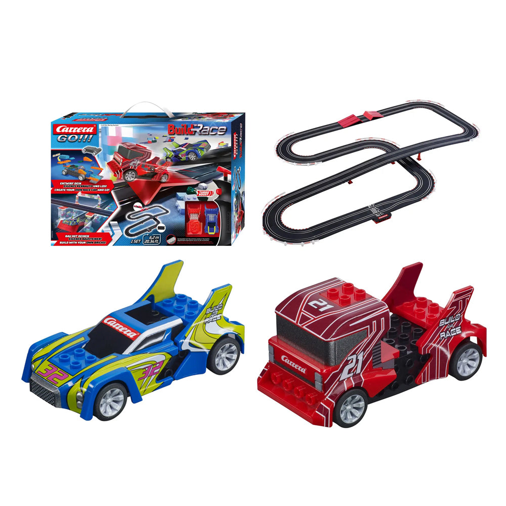 Carrera GO!!! 1:43 Scale Build 'n' Race Slot Car Construction Set 6.2 Metres Track