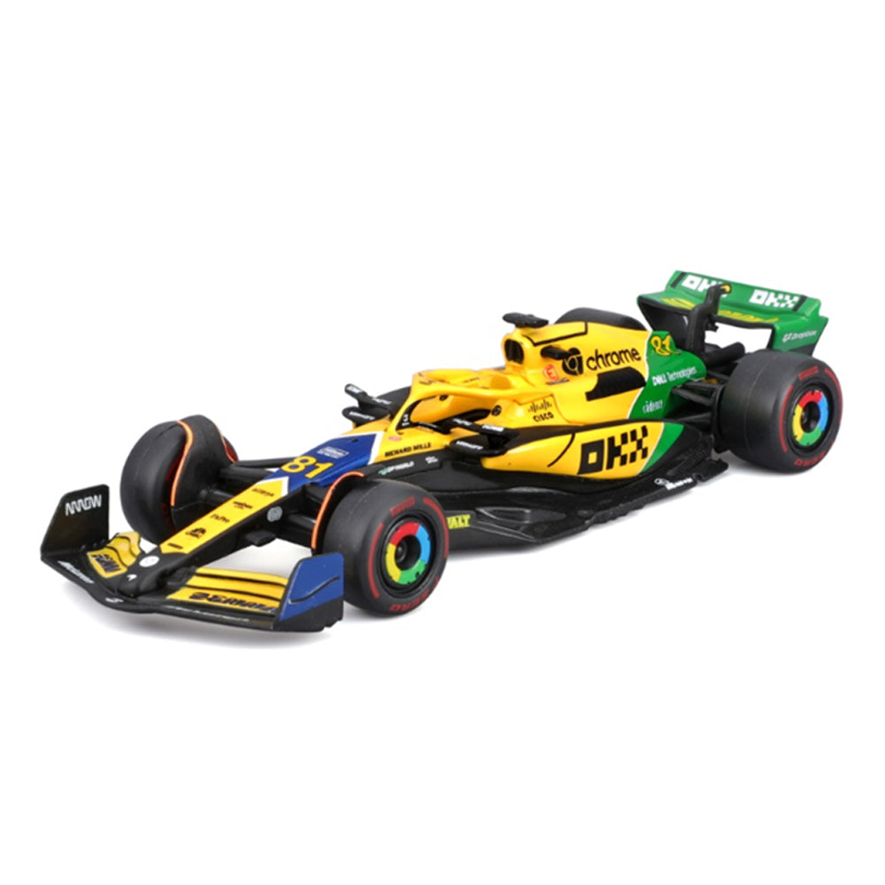 Bburago 1:43 Scale Formula 2024 McLaren F1 Senna Livery Driver #81 Piastri Diecast Car