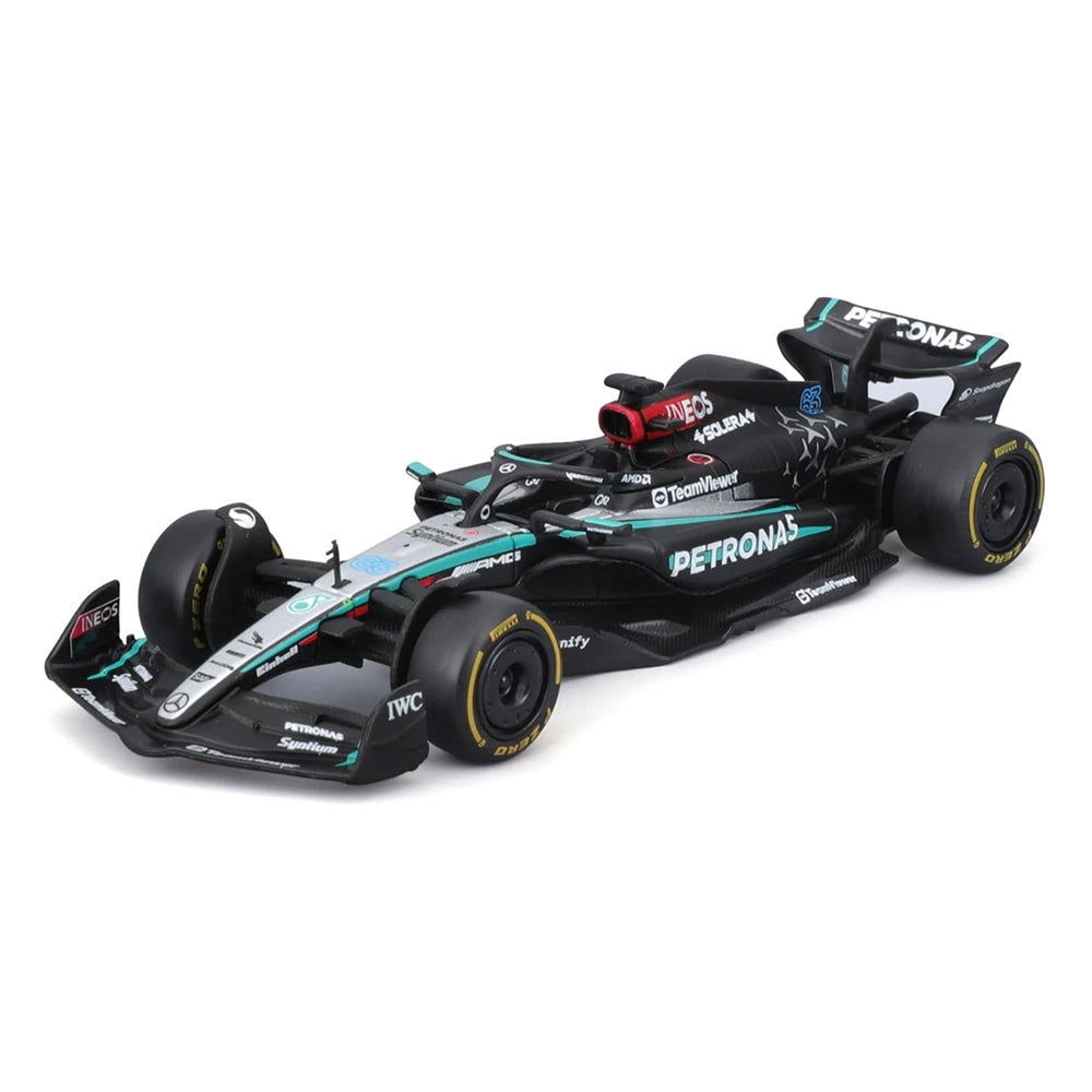 Bburago 1:43 Scale Formula Racing 2024 F-1 Mercedes-AMG W15 #63 Russell Diecast Car
