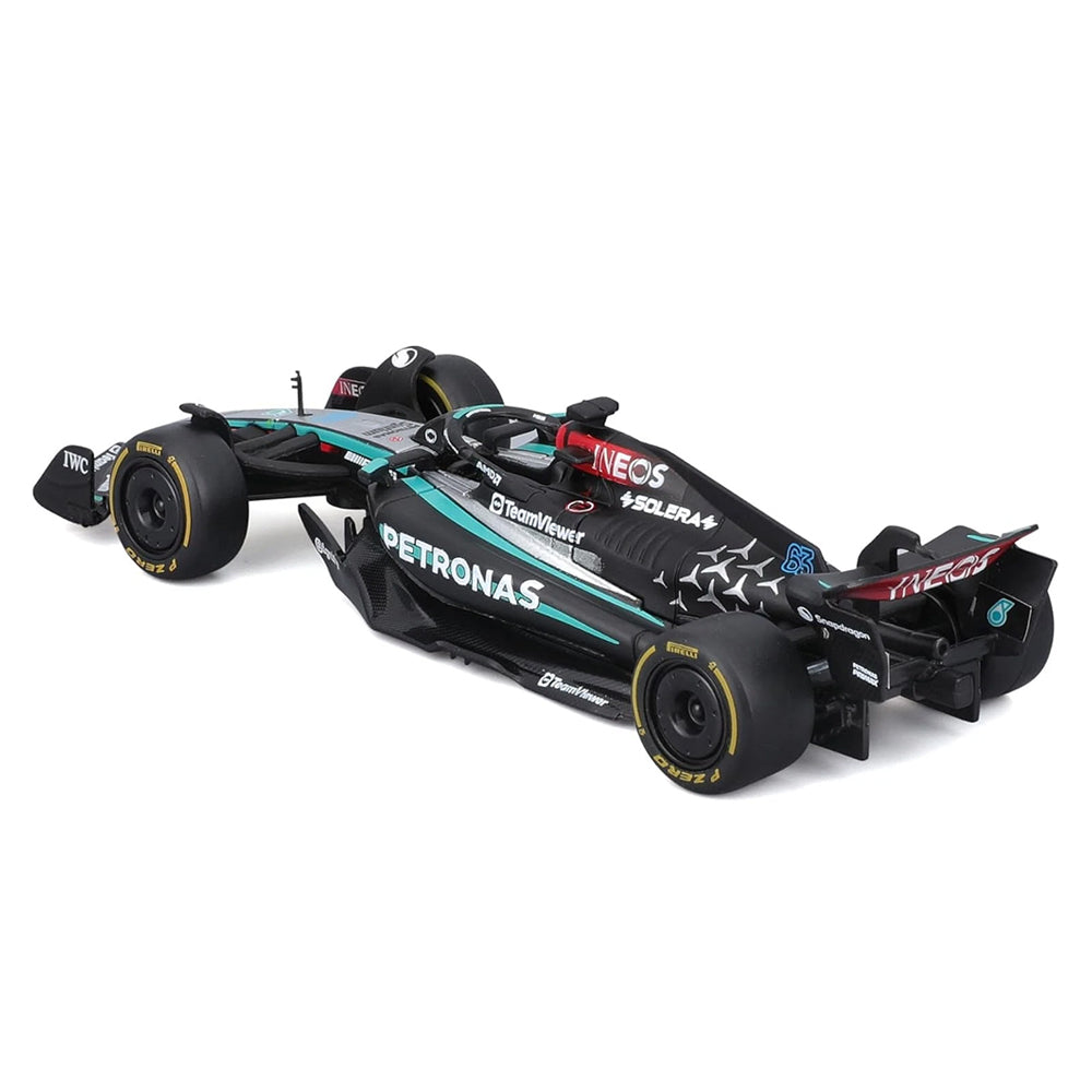 Bburago 1:43 Scale Formula Racing 2024 F-1 Mercedes-AMG W15 #63 Russell Diecast Car