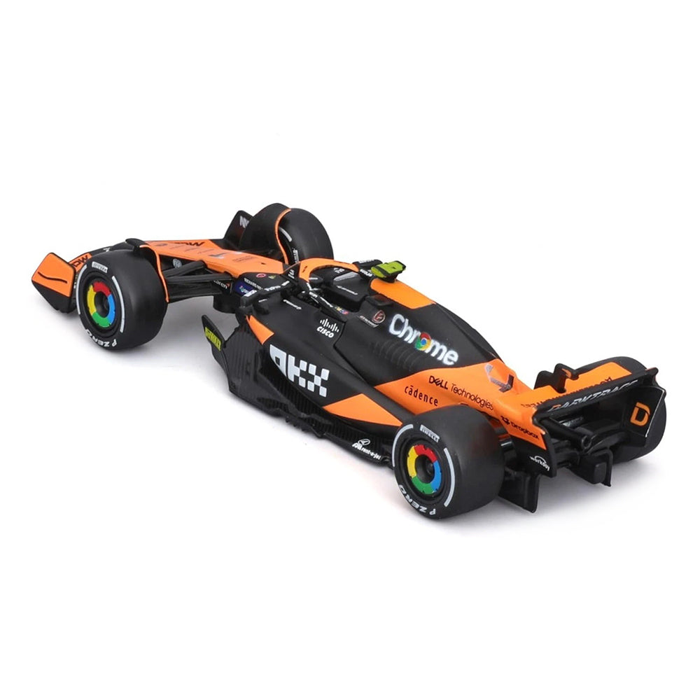 Bburago 1:43 Scale Formula Racing 2024 F-1 McLaren MCL38 #4 Norris Diecast Car