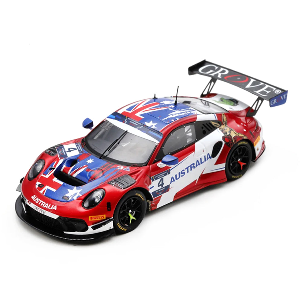 Spark 1:43 Scale Porsche 911 GT3 R #4 FIA Games Paul Ricard 2022 Matt Campbell Car