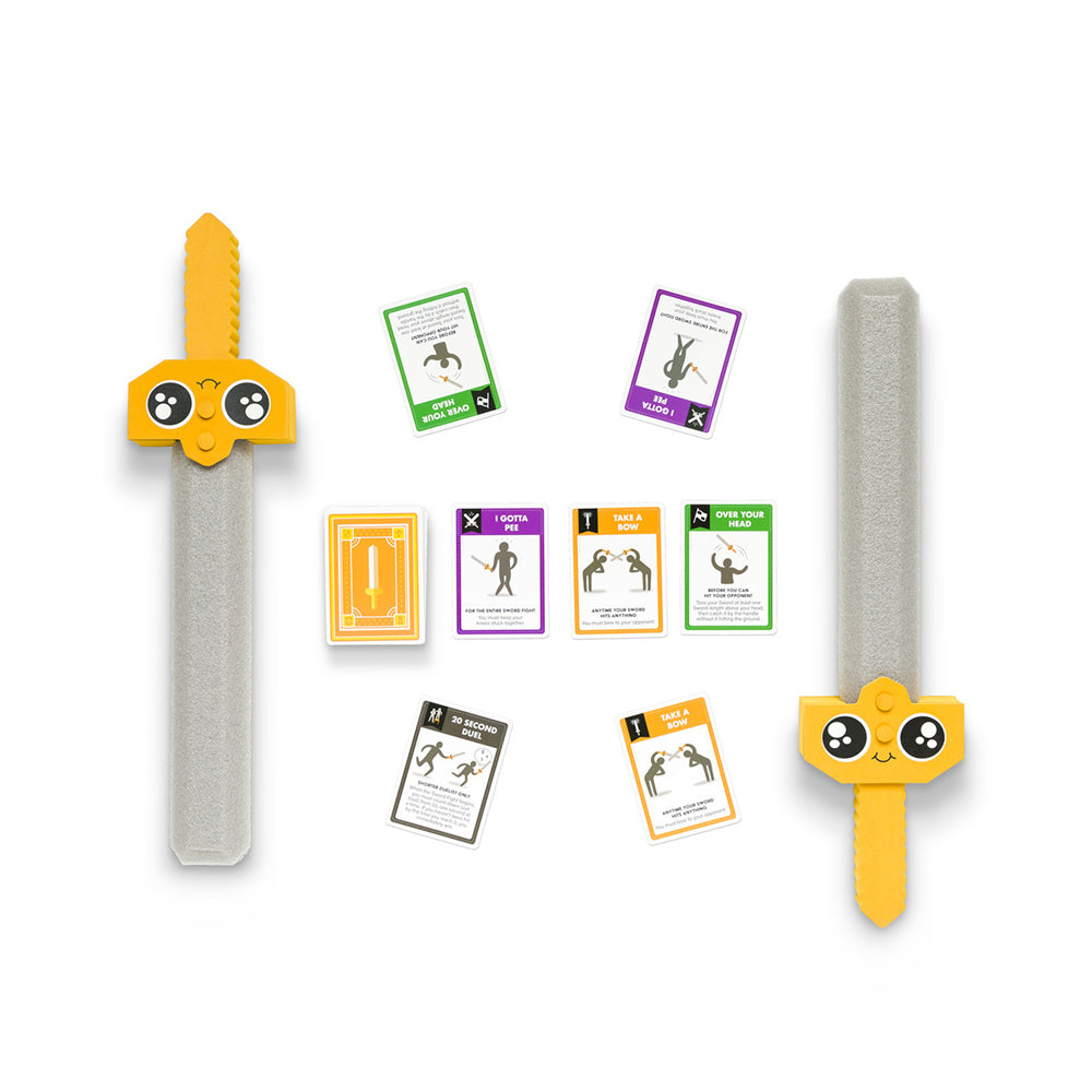 Exploding Kittens Let's Hit Each Other With Fake Swords Card Game 3-6 Players