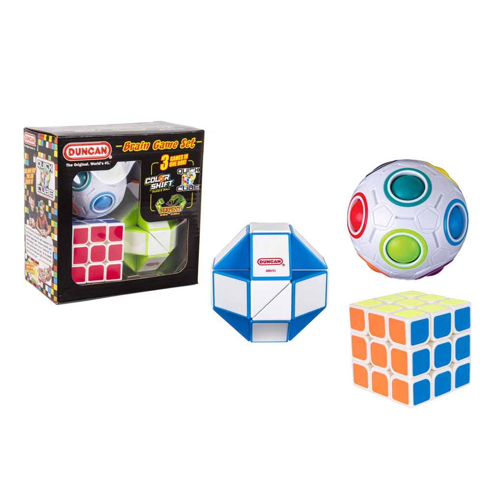 Duncan Brain Game Combo Set Colour Shift Quick Cube & Serpent Educational Toy