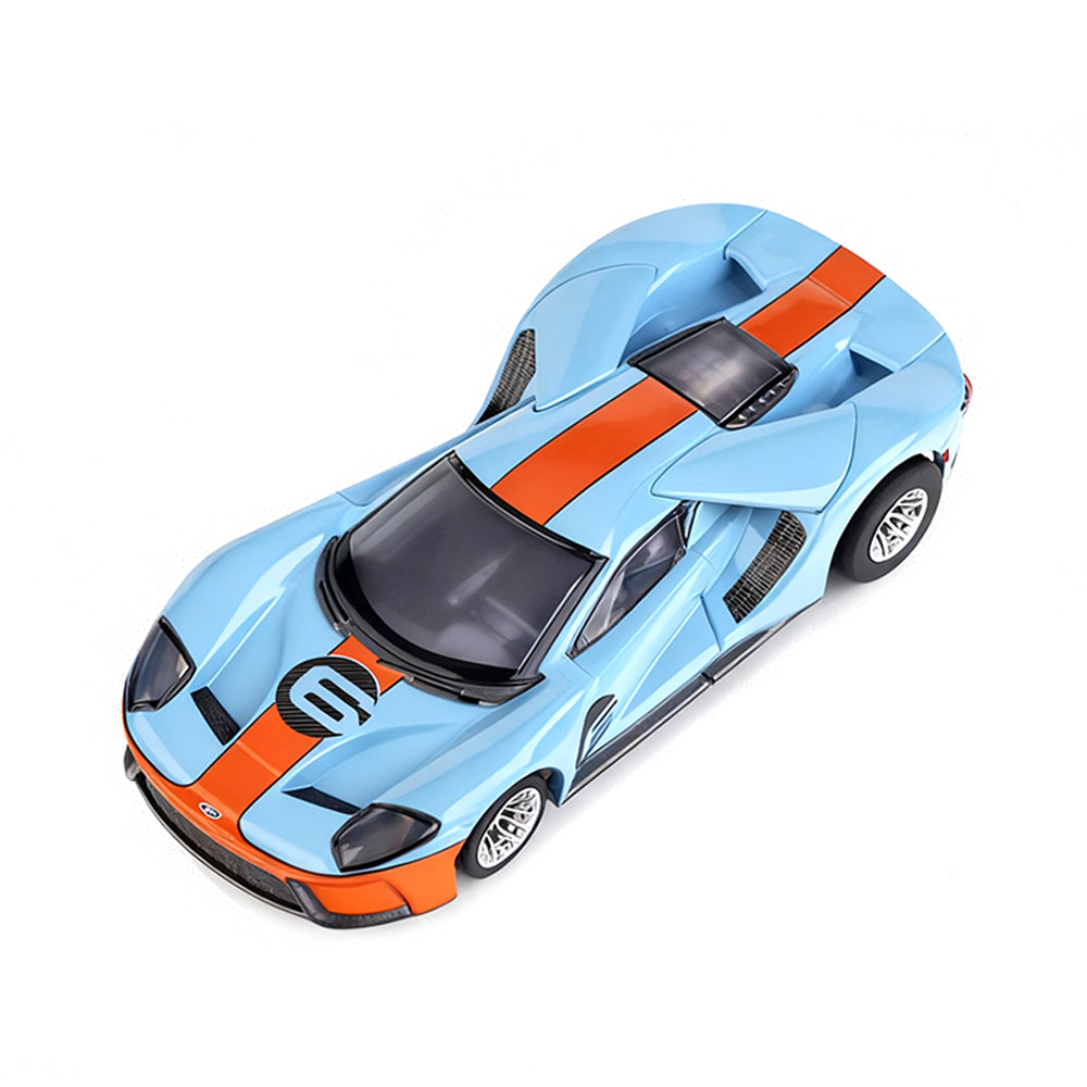 AFX Mega G+ Ford GT Hertage Gulf #6 HO Scale Slot Car Model