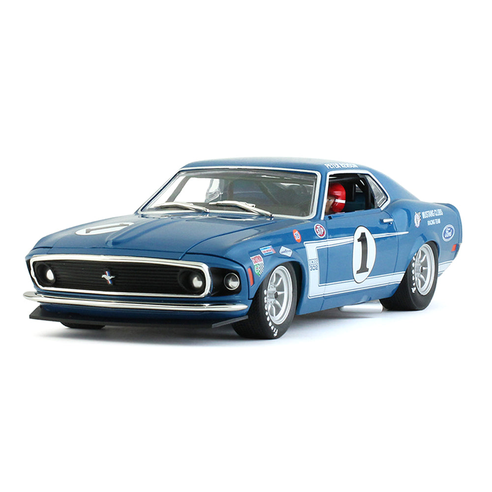 BRM 1:24 Scale Ford Mustang Boss 302 Shelby #1 Solt Car Biue Model Toy