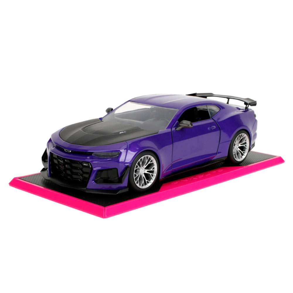 Jada 1:24 Scale Pink Slips 2024 Chevrolet Camaro ZL1 1LE Purple Diecast Car