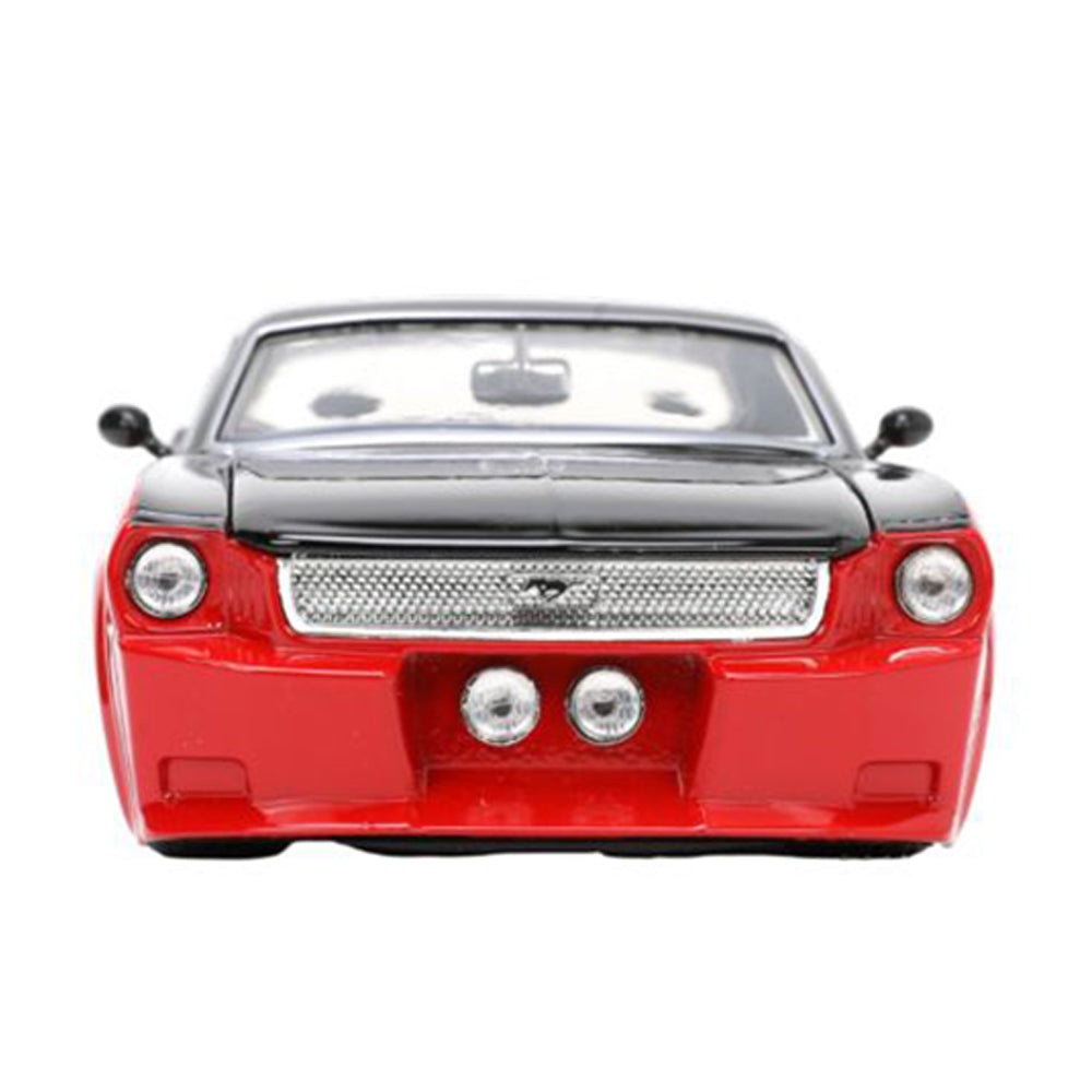 Jada 1:24 Scale Big Time Muscle 1965 Ford Mustang Red Black Diecast Vehicle