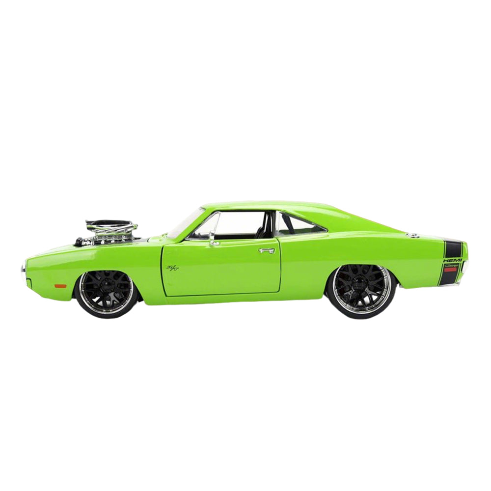 Jada 1:24 Scale Big Time Muscle 1970 Dodge Charger R/T Green Diecast Car