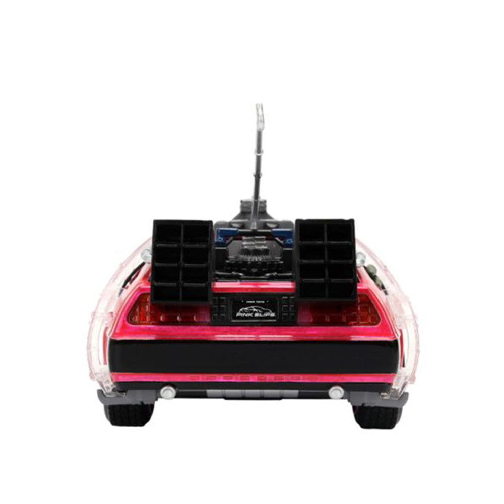 Jada 1:24 Scale Pink Slips Back To The Future Delorean Time Machine Pink Vehicle