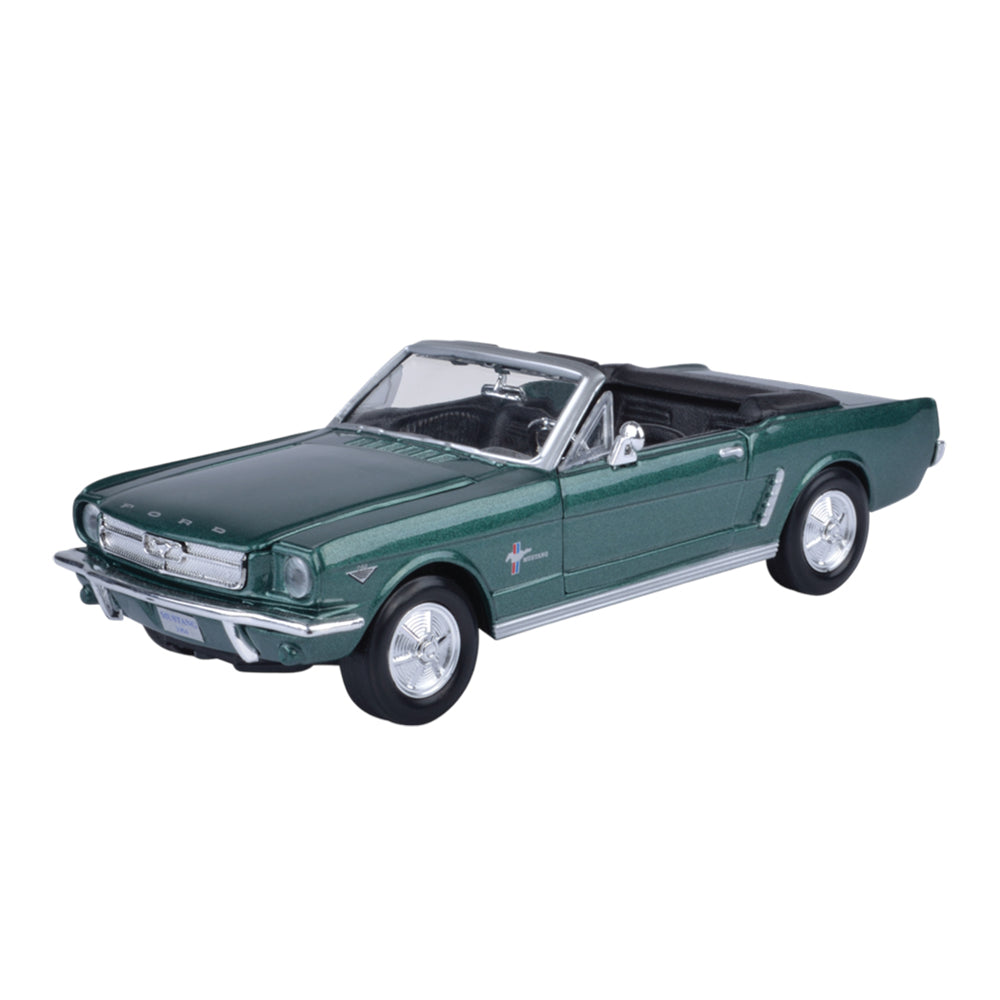 Motomax 1:24 Timeless Legends 1964 1/2 Ford Mustang Green Diecast Car Model Toy