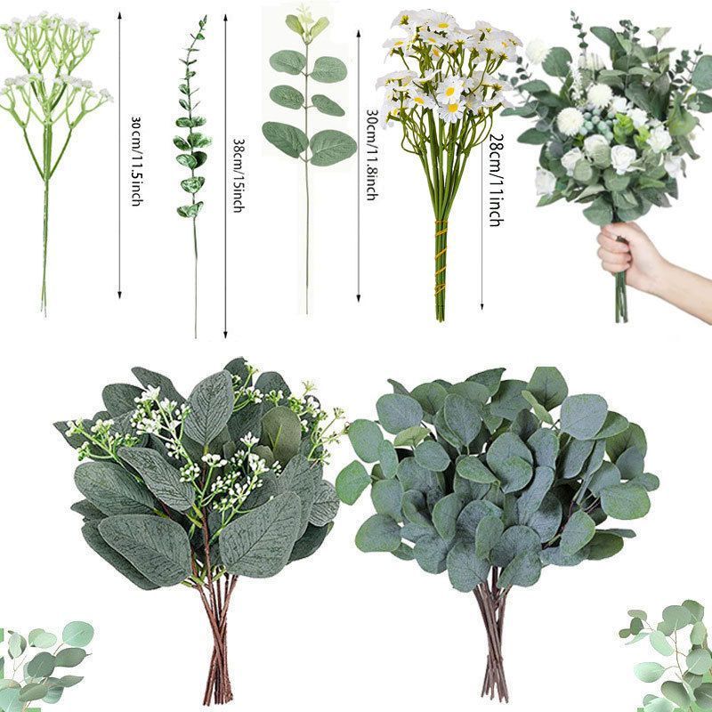 Artificial-flower-Three-leaf-plant-43cm-per-unit