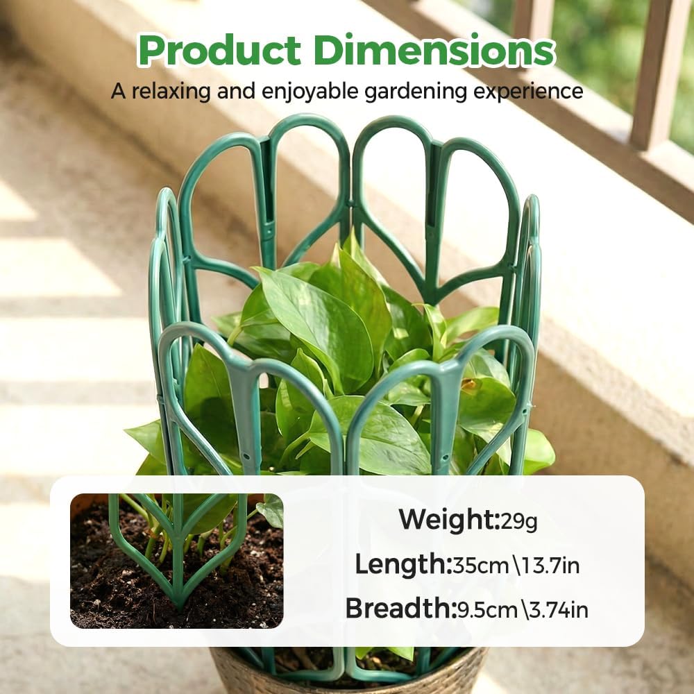 Plant Trellis for Climbing Plants, Indoor Outdoor Plastic Garden Trellis, Adjtable Potted Plant Support for Pothos, Ivy, Hoya, Monstera & Flower Vines (3PCS)