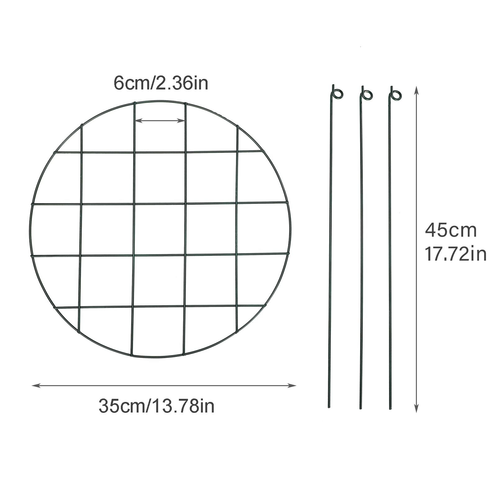 Garden Grid Shaped Iron Metal Plant Stand Strawberry Stand Plant Support Stake