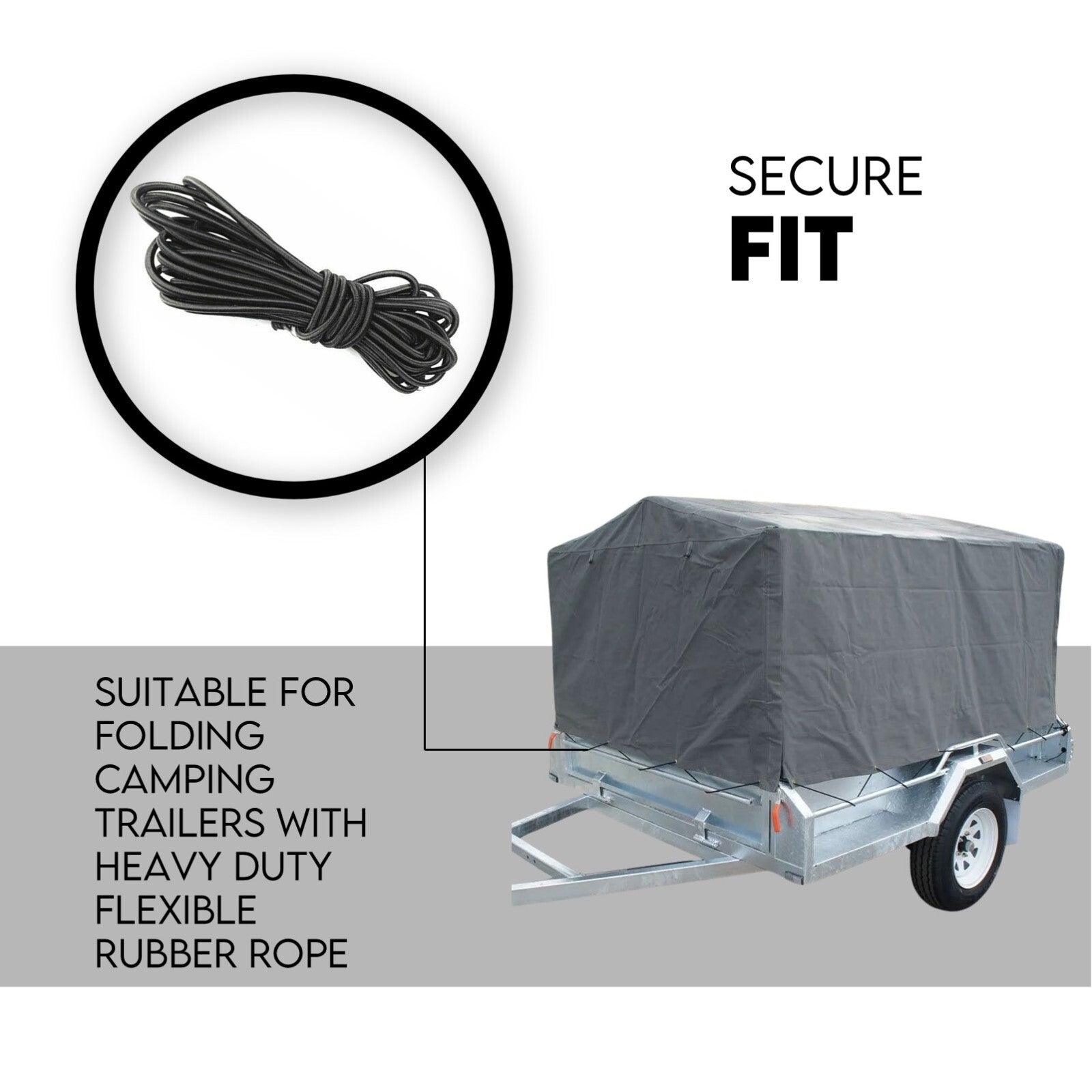 6X4 TRAILER CAGE CANVAS COVER (600mm) Heavy Duty Canvas Best Quality Waterproof