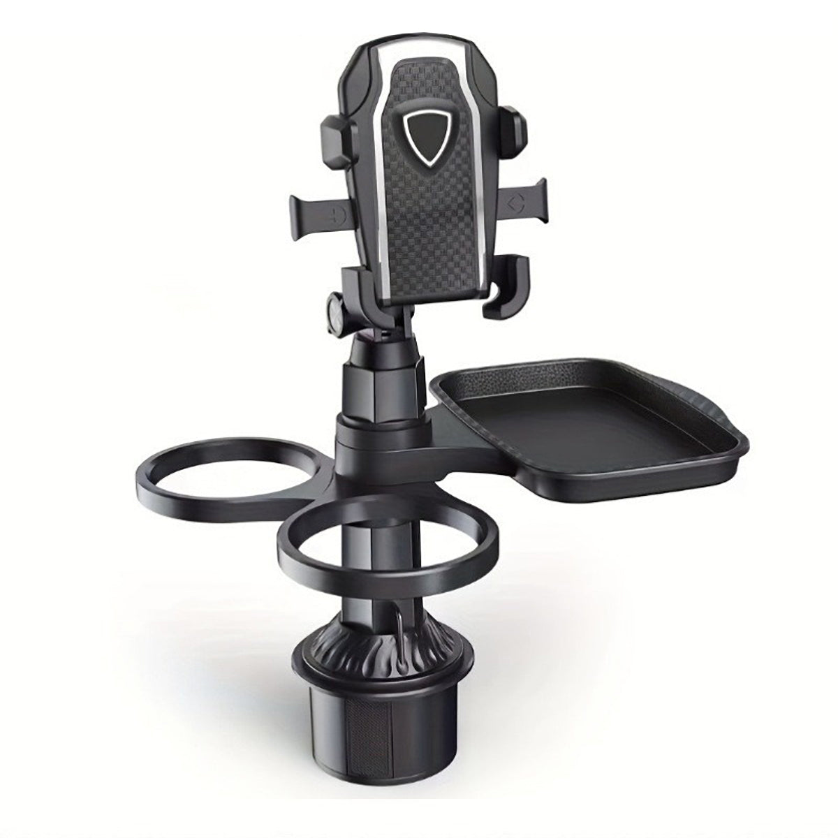 Universal 3in1 Car Cup Holder Tray Phone Mount Drink Food Table Tidy Organizer