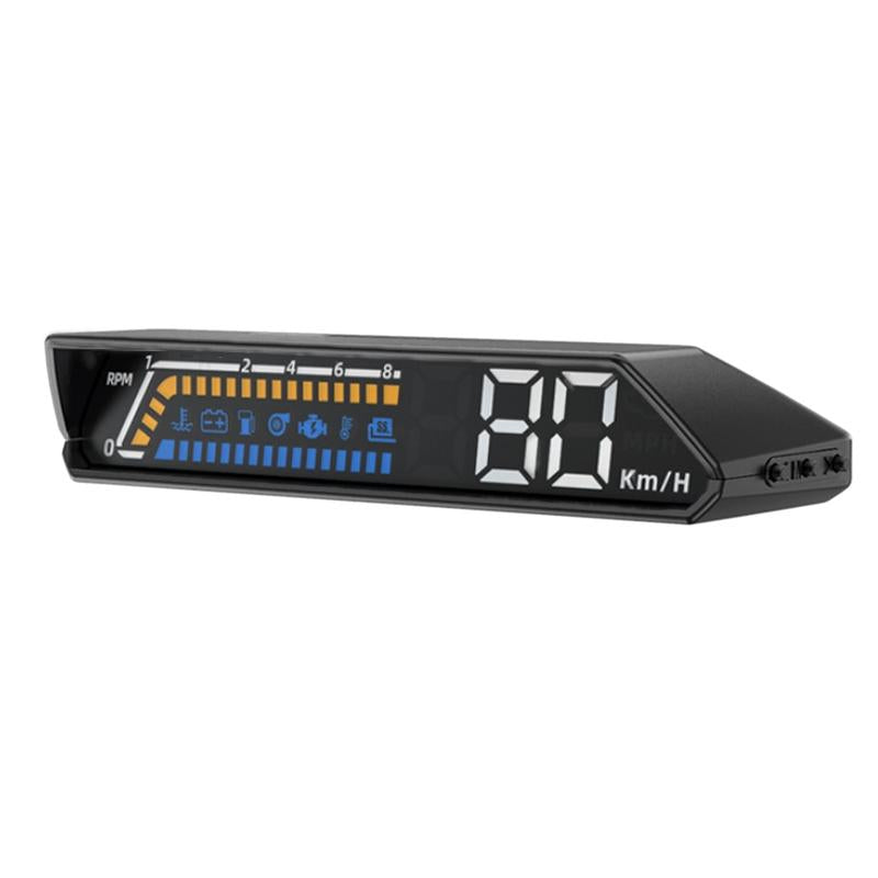 Vehicle Obd Head Up Display Multi Function Instrument For Oil Temp & Gearbox Monitoring - S100