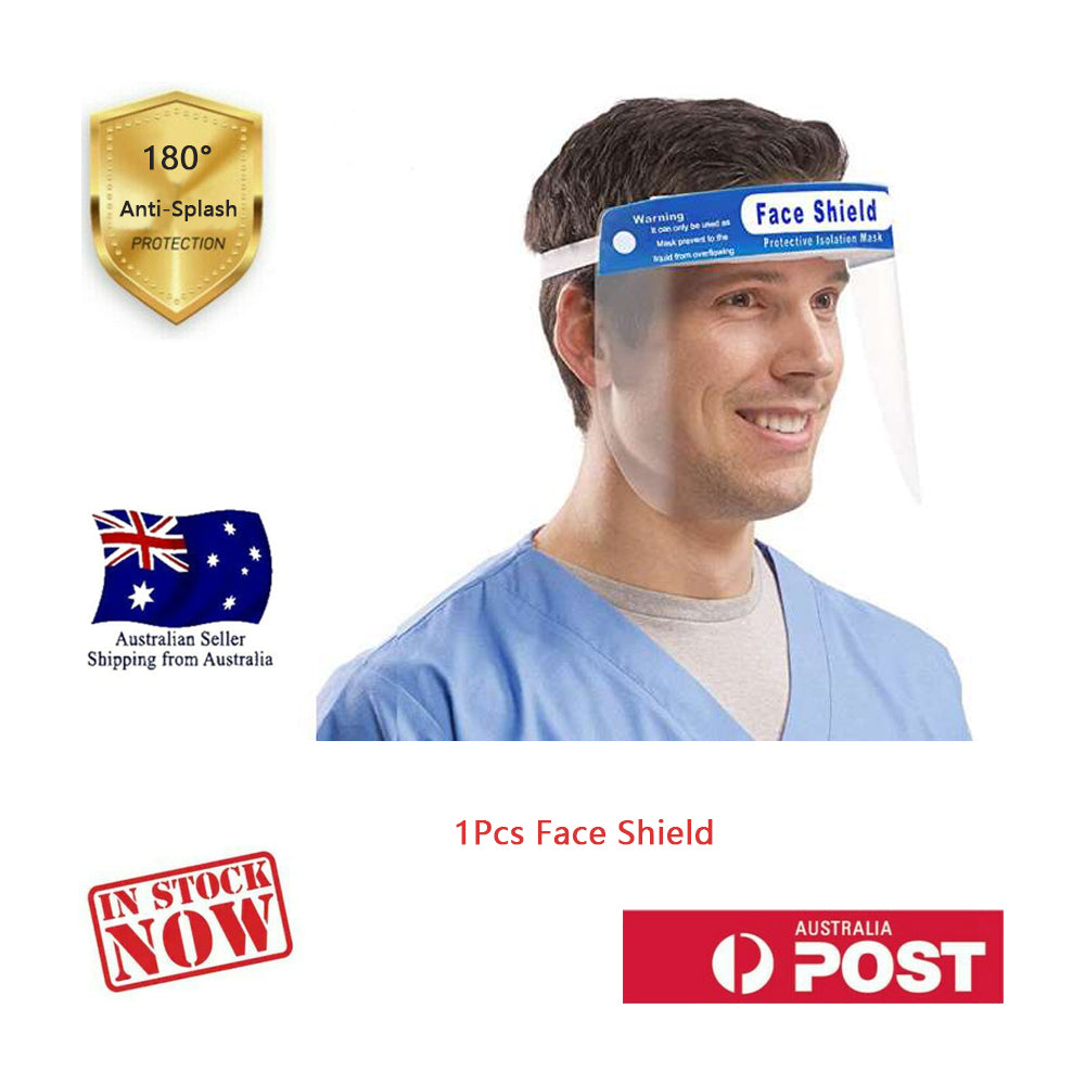 3Pcs Safety Face Shield Eyes Mouth Anti-Fog Full Covering Protector AU stock
