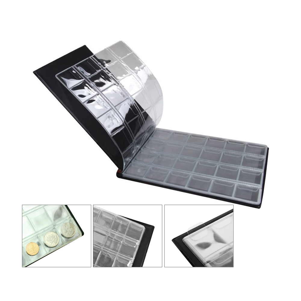240 Holders Pockets Collection Book Coin Collecting Money Storage Album