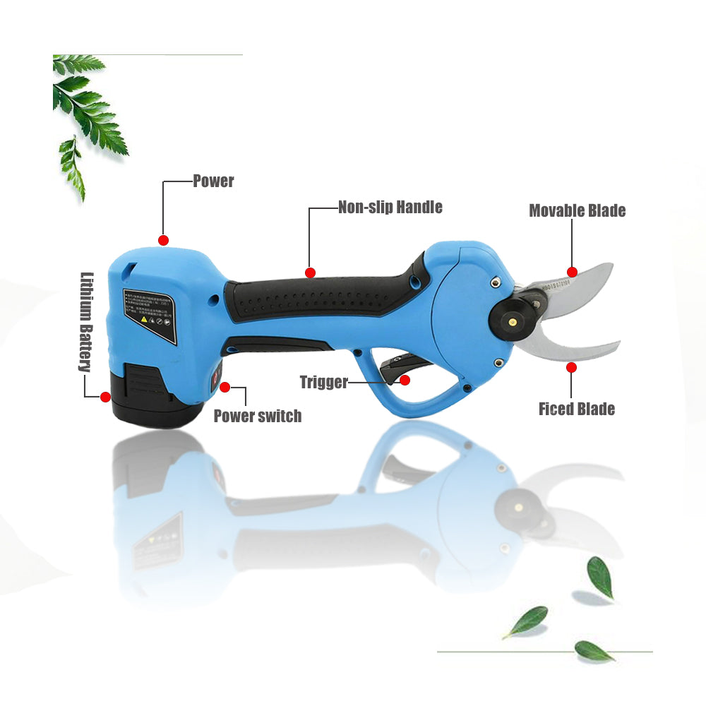 Intelligent Screen 16.8V Electric Cordless Pruner Garden 3 Battery 25mm Cutting