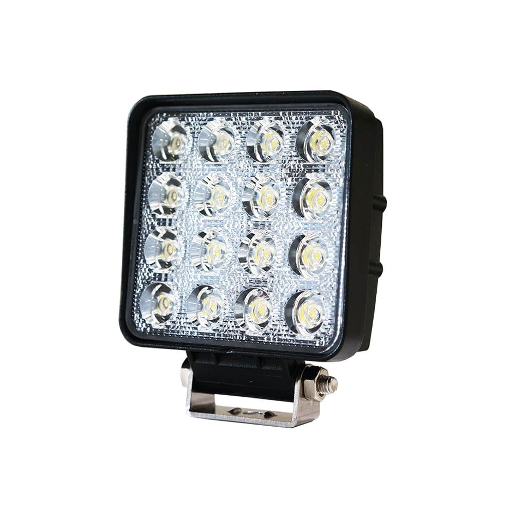 2PCS 48W LED Work Lights Flood Lamp Off Road 12V 24V Boat Camping Fishing 80w