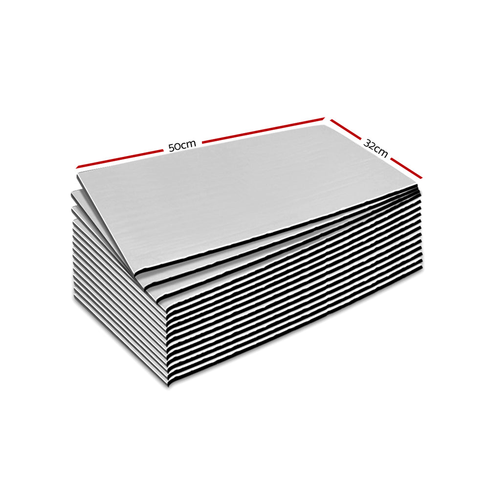 Weisshorn 20sq/ft Car Sound Deadener Butyl Heat Proof Insulation Noise Deadening
