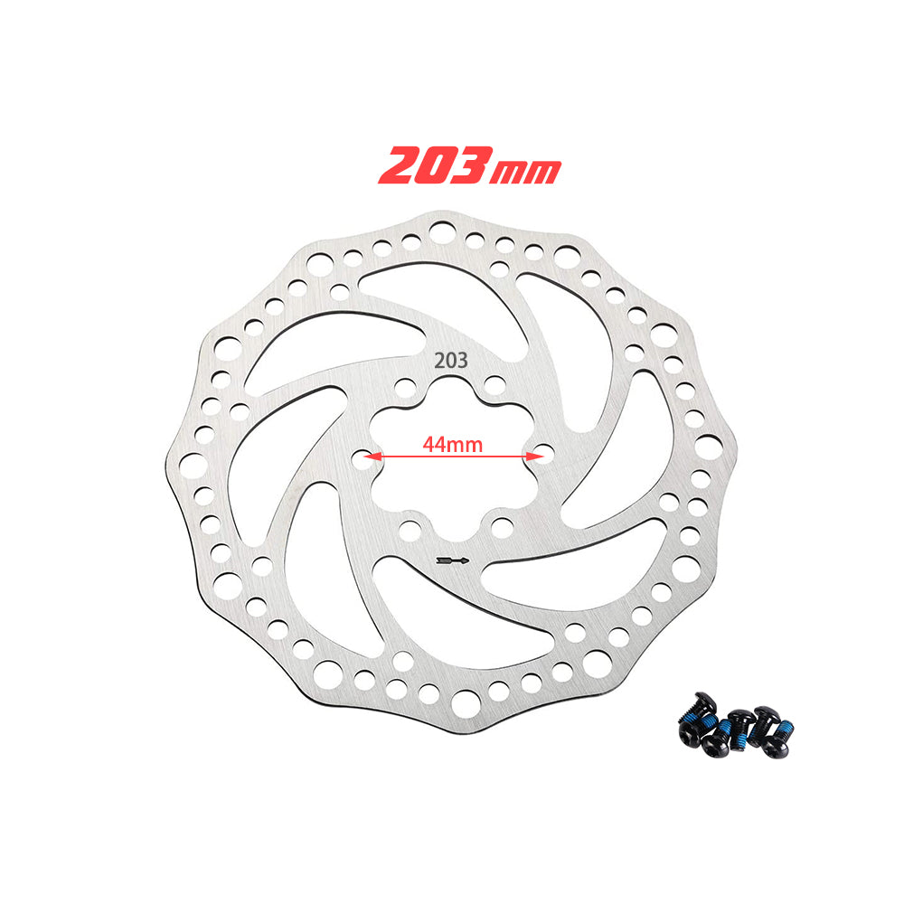 1X 203mm Mountain Bike Bicycle Hydraulic Disc Brake Rotor +6x Bolts AU Stock