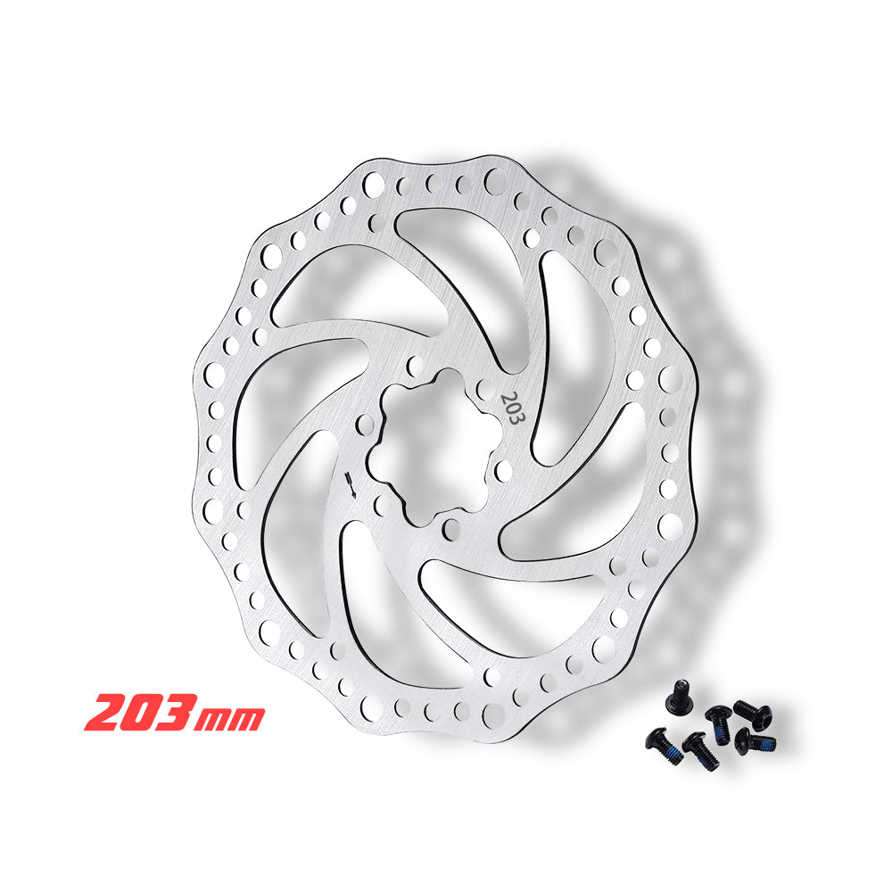 1X 203mm Mountain Bike Bicycle Hydraulic Disc Brake Rotor +6x Bolts AU Stock