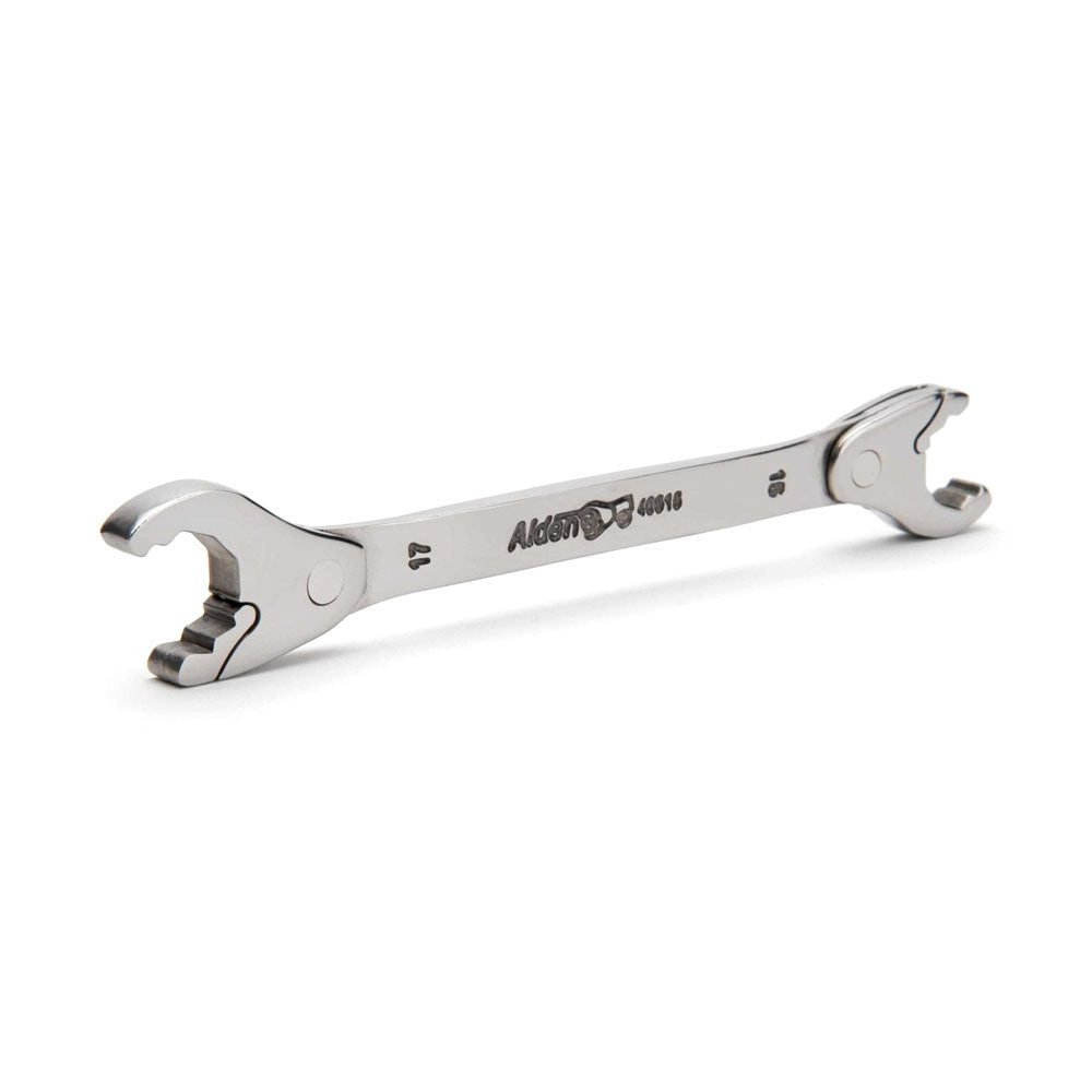Warren & Brown 3 Piece Alden Open Ratchet Wrench Set-Metric Smallest Swing Angle Head Size