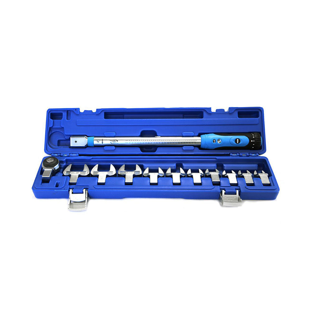 Warren & Brown 12pc Interchangeable Head Screen Torque Wrench Set 14x18mm Drive 40-200Nm
