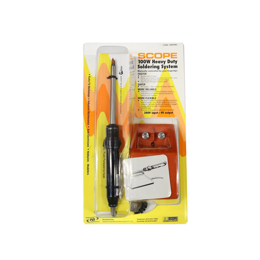 Warren & Brown Superscope 100 Watt Thumb Switch Soldering Station For Industrial Maintenance