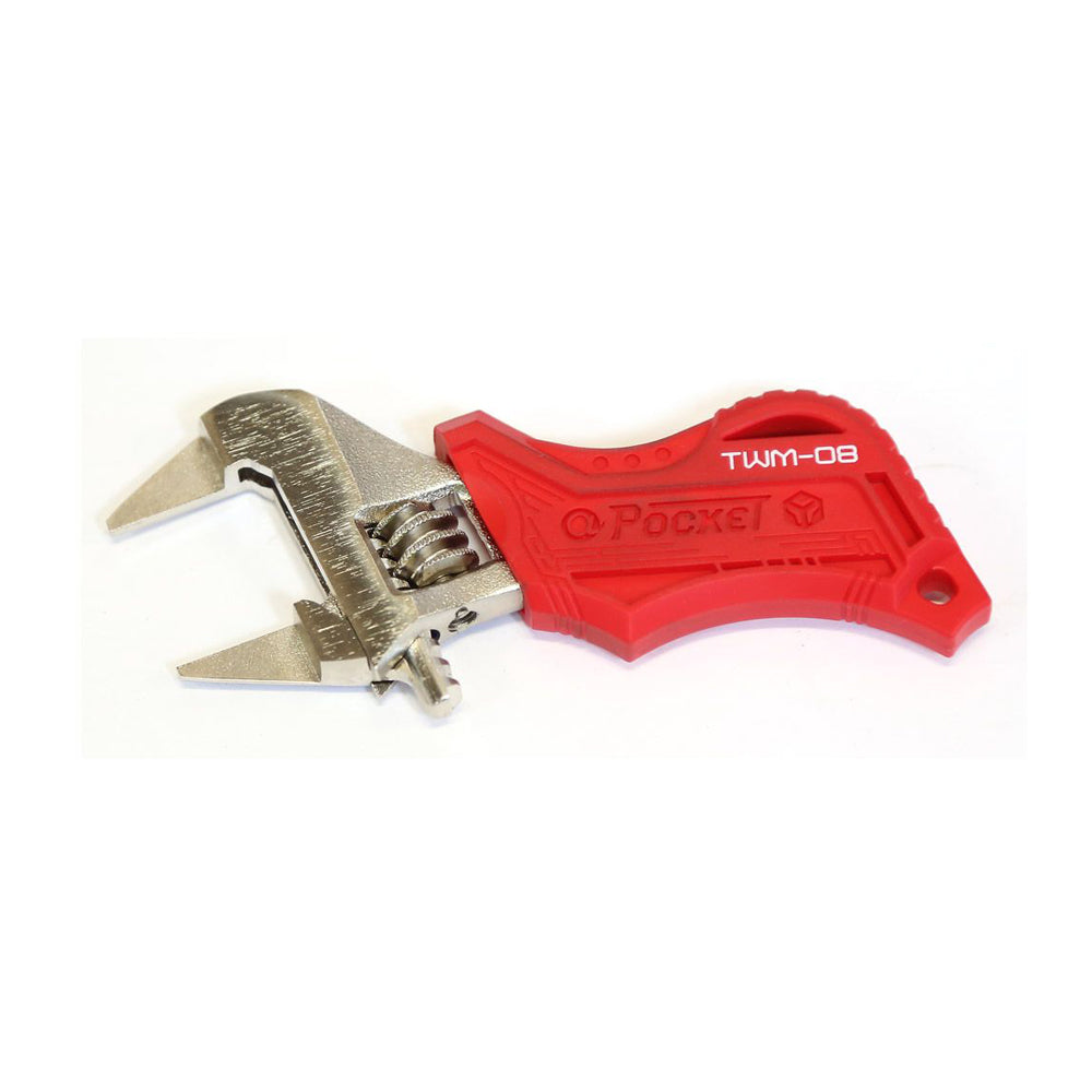 Warren & Brown Pocket Slim Adjustable Spanner 2mm Thin Jaws Stubby Maximum Opening Width 24 mm